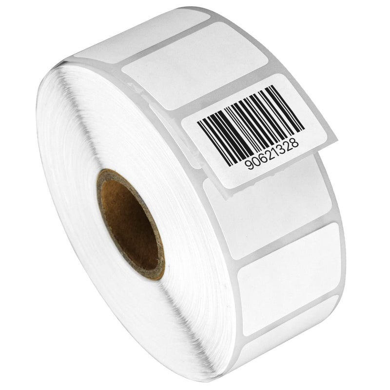 OfficeSmartLabels 1.25" x 0.85" Direct Thermal Label - Compatible with Rollo Label Printer & Zebra Desktop Printers â€“ 1â€ Core, Permanent Adhesive Perforated Postage QR Barcode Shipping Sticker - 20 Rolls, 1500/Roll - Image 1
